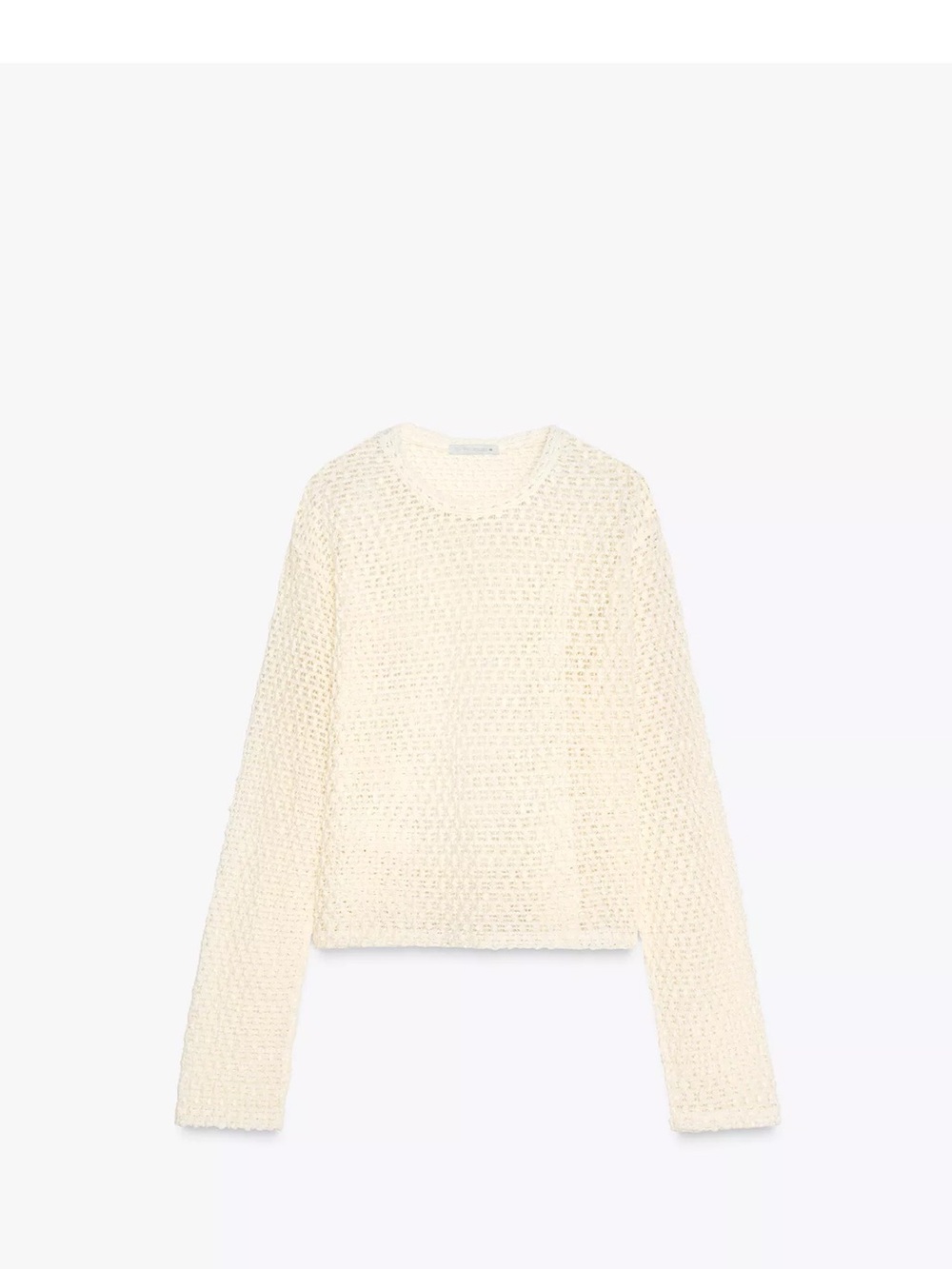 Zara Crocheted Long Sleeve Top